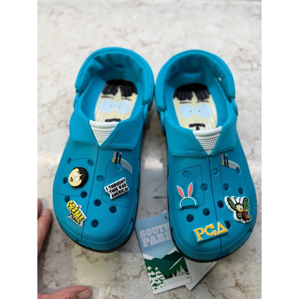 Crocs South Park Randy Marsh Classic Clog Blue Mens 9 Womens 11, New with Box